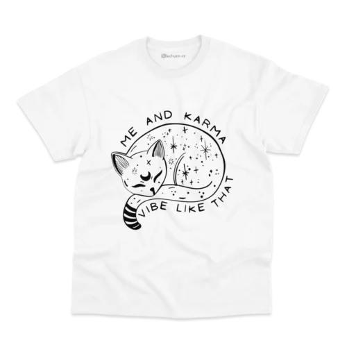 Remera Me and Karma Vibe Like That #1 (personalizable) - Imagen 4
