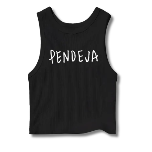 Musculosa crop top Lali Pendeja