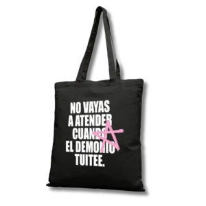 Tote Bag Lali No vayas a atender cuando el demonio tuitee