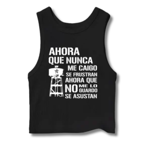 Musculosa crop top Lali Plástico - Ahora que nunca me caigo