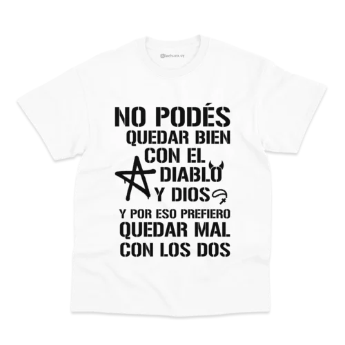 Remera Lali 33 No podés quedar bien con el diablo y dios - Imagen 4