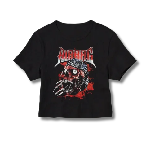Baby Tee Airbag Calavera roja