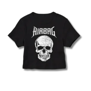 Baby Tee Airbag Calavera blanca