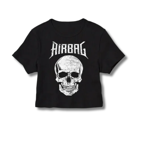 Baby Tee Airbag Calavera blanca
