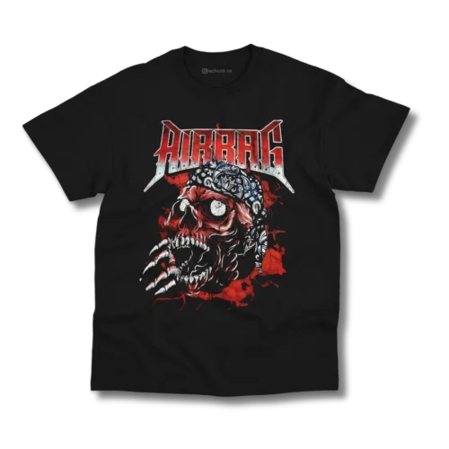 Remera Airbag Calavera Roja