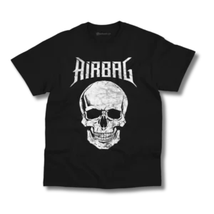 Remera Airbag Calavera Blanca
