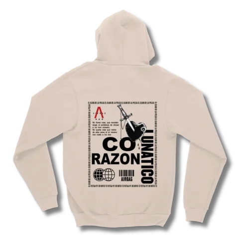 Canguro / Hoodie Airbag - Corazón lunático - El club de la pelea - Imagen 4