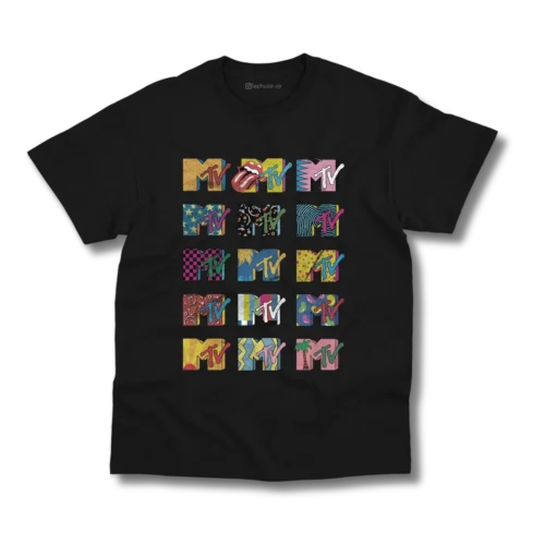 Remera MTV Logos Retro