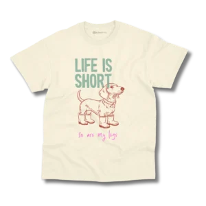 Remera Perro Salchicha | Life is short