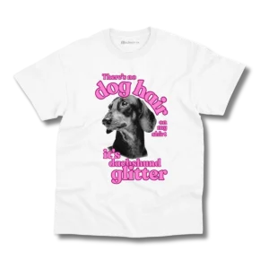 Remera Perro Salchicha | Daschund Glitter